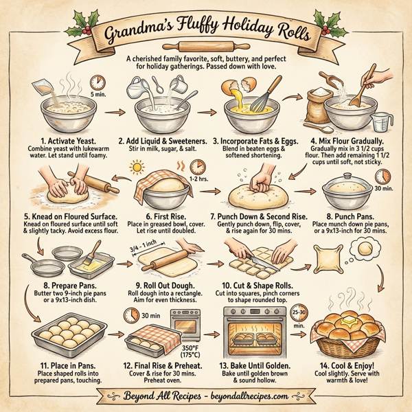 Grandma's Fluffy Holiday Rolls instructions