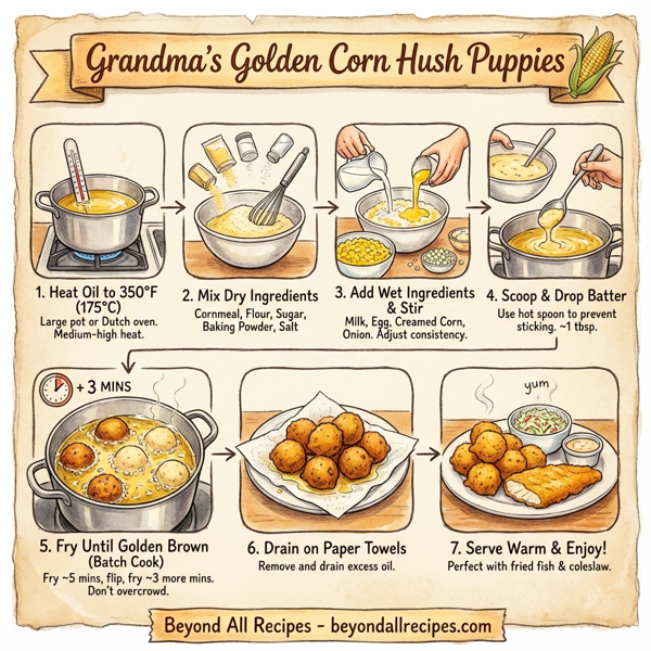 Grandma's Golden Corn Hush Puppies instructions