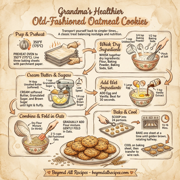Grandma's Healthier Old-Fashioned Oatmeal Cookies instructions