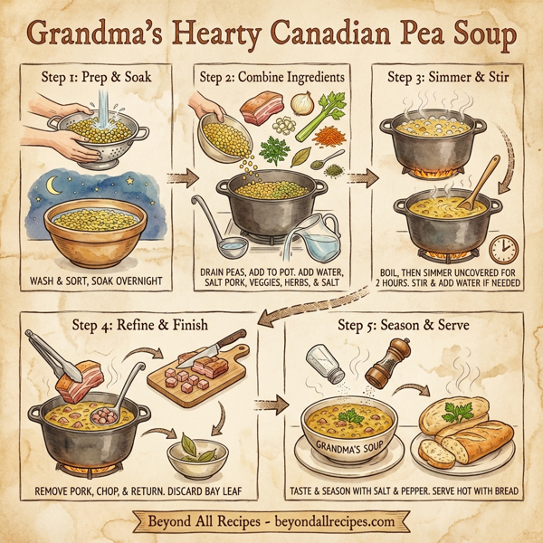 Grandma's Hearty Canadian Pea Soup instructions