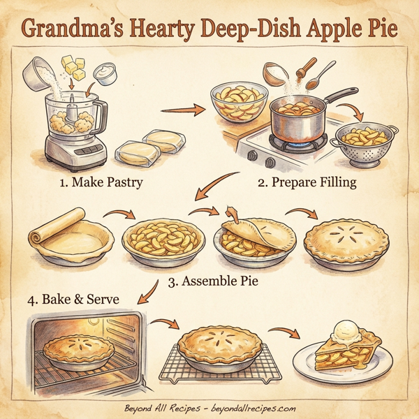 Grandma's Hearty Deep-Dish Apple Pie instructions
