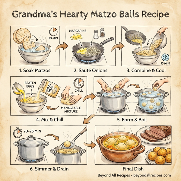 Grandma's Hearty Matzo Balls instructions