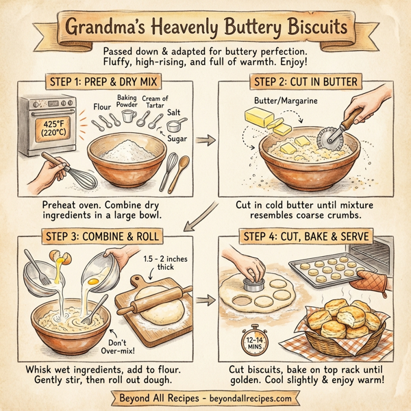 Grandma's Heavenly Buttery Biscuits instructions