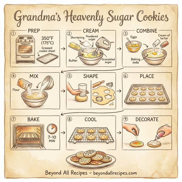 Grandma's Heavenly Sugar Cookies instructions