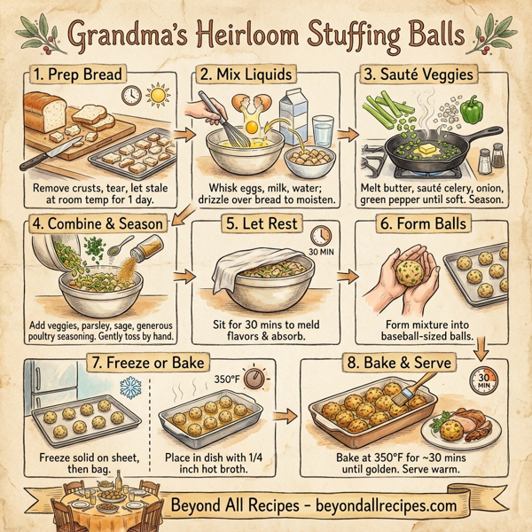 Grandma's Heirloom Stuffing Balls instructions