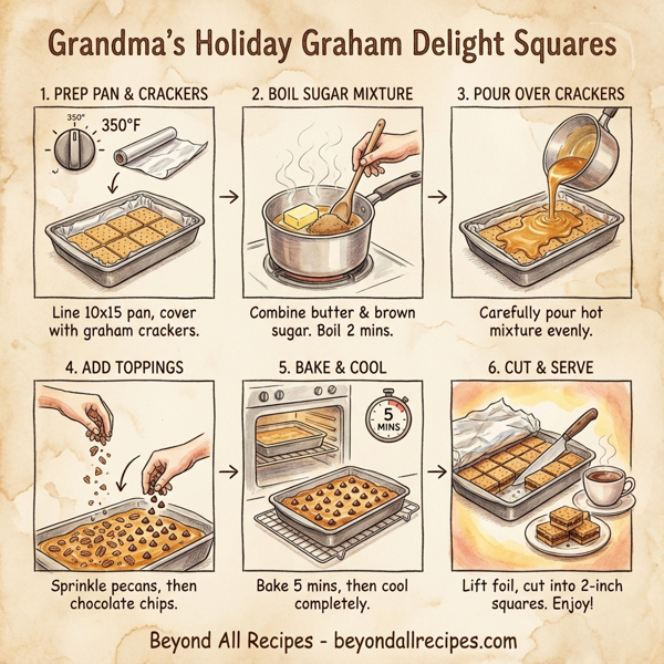 Grandma's Holiday Graham Delight Squares instructions