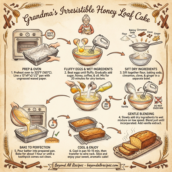 Grandma's Irresistible Honey Loaf Cake instructions