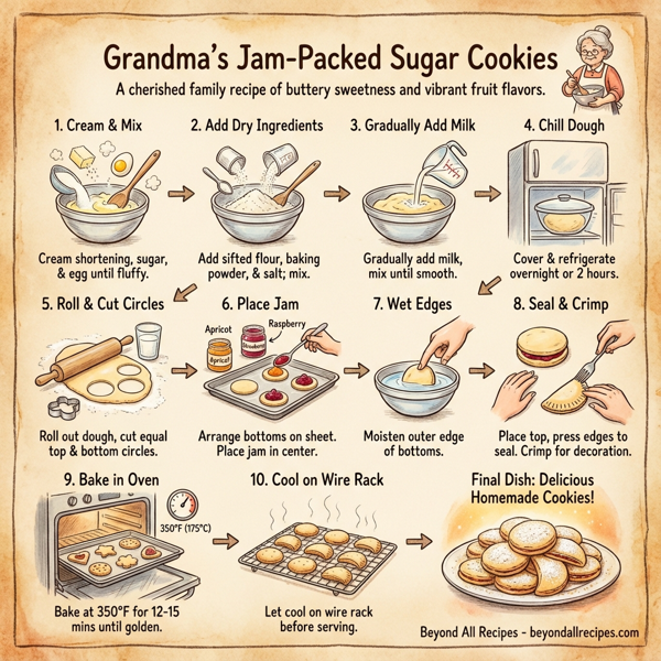 Grandma's Jam-Packed Sugar Cookies instructions