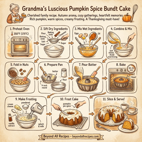 Grandma's Luscious Pumpkin Spice Bundt Cake instructions