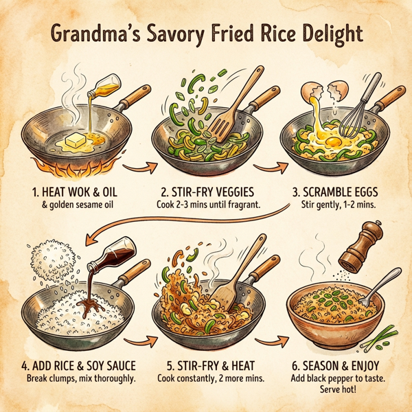 Grandma's Savory Fried Rice Delight instructions