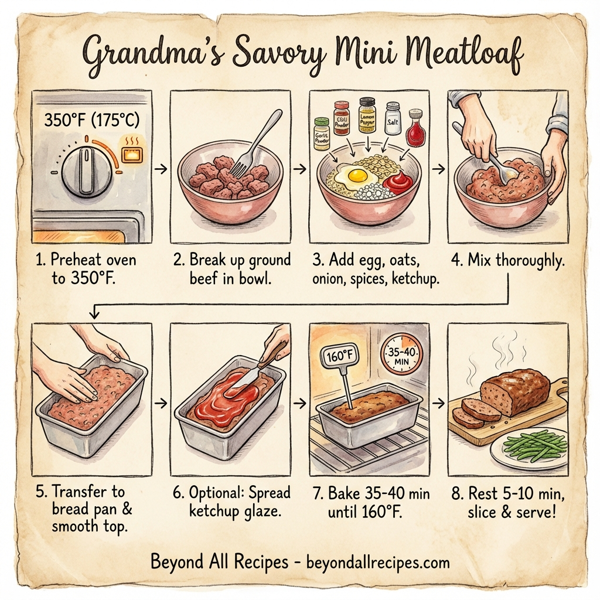 Grandma's Savory Mini Meatloaf instructions