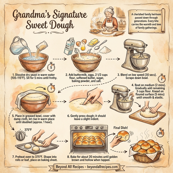 Grandma's Signature Sweet Dough instructions