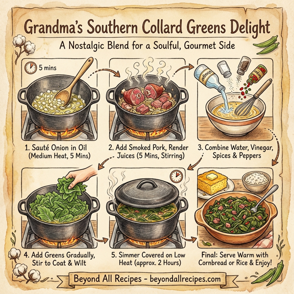 Grandma's Southern Collard Greens Delight instructions