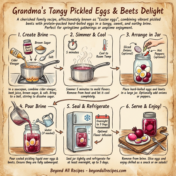 Grandma's Tangy Pickled Eggs & Beets Delight instructions