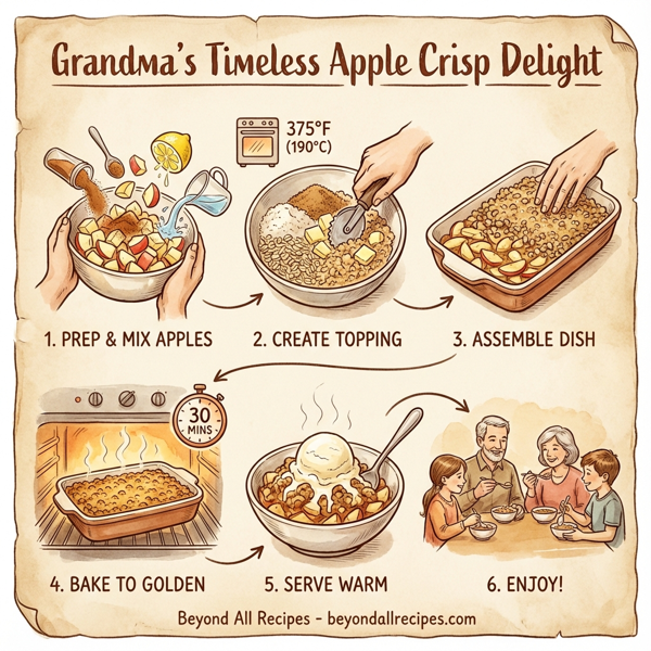Grandma’s Timeless Apple Crisp Delight instructions
