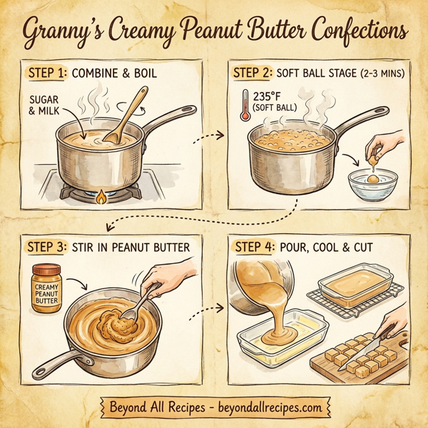 Granny's Creamy Peanut Butter Confections instructions