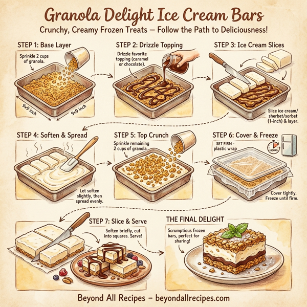 Granola Delight Ice Cream Bars instructions