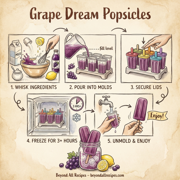Grape Dream Popsicles instructions