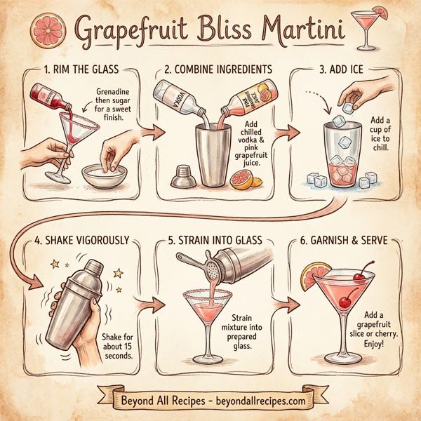 Grapefruit Bliss Martini instructions