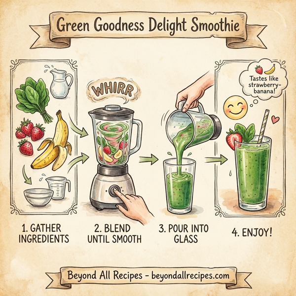 Green Goodness Delight Smoothie instructions