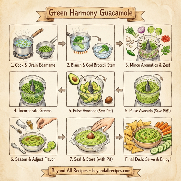 Green Harmony Guacamole instructions
