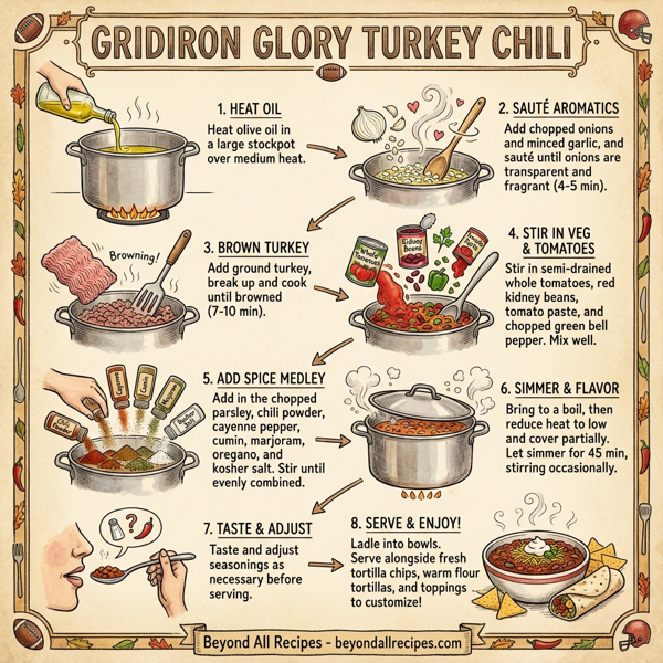 Gridiron Glory Turkey Chili instructions