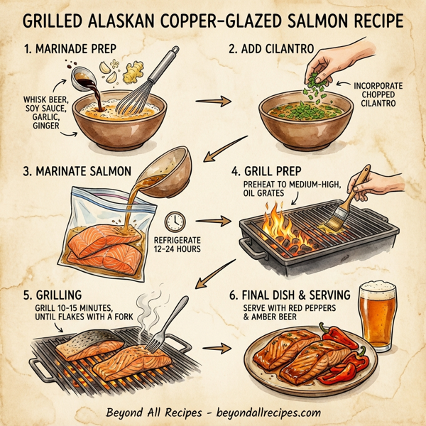 Grilled Alaskan Copper-Glazed Salmon instructions