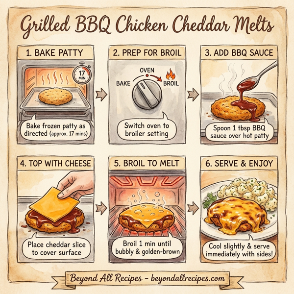 Grilled BBQ Chicken Cheddar Melts instructions