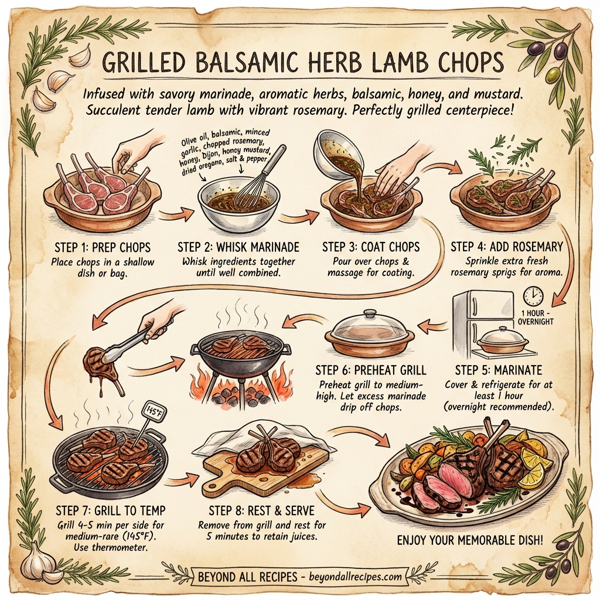Grilled Balsamic Herb Lamb Chops instructions