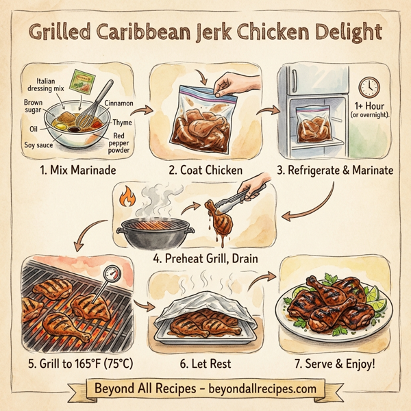 Grilled Caribbean Jerk Chicken Delight instructions