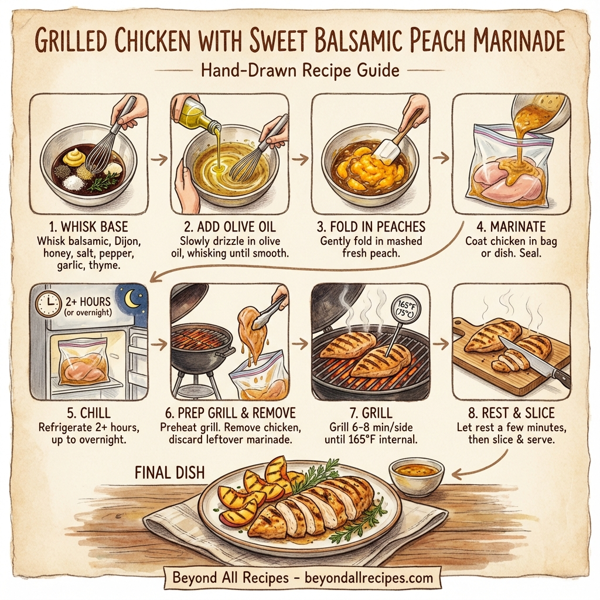 Grilled Chicken with Sweet Balsamic Peach Marinade instructions