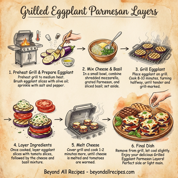 Grilled Eggplant Parmesan Layers instructions