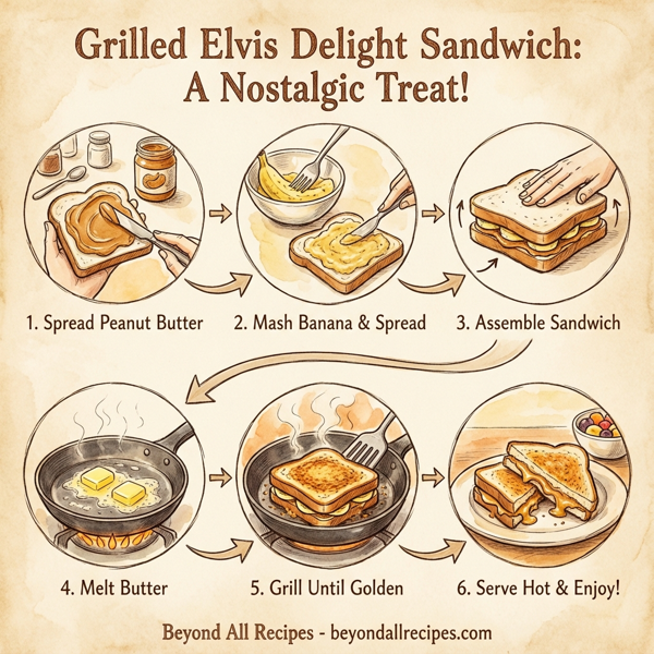 Grilled Elvis Delight Sandwich instructions