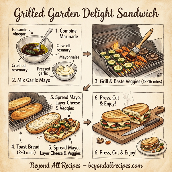Grilled Garden Delight Sandwich instructions