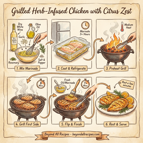 Grilled Herb-Infused Chicken with Citrus Zest instructions