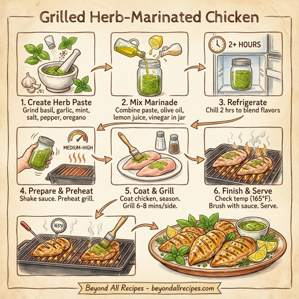 Grilled Herb-Marinated Chicken instructions
