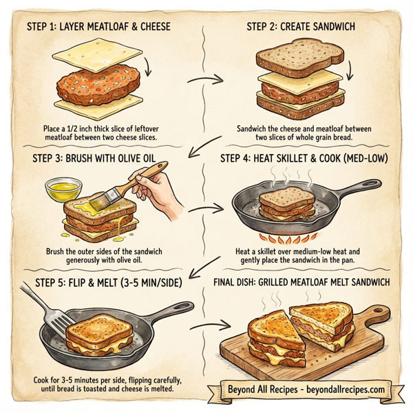 Grilled Meatloaf Melt Sandwich instructions