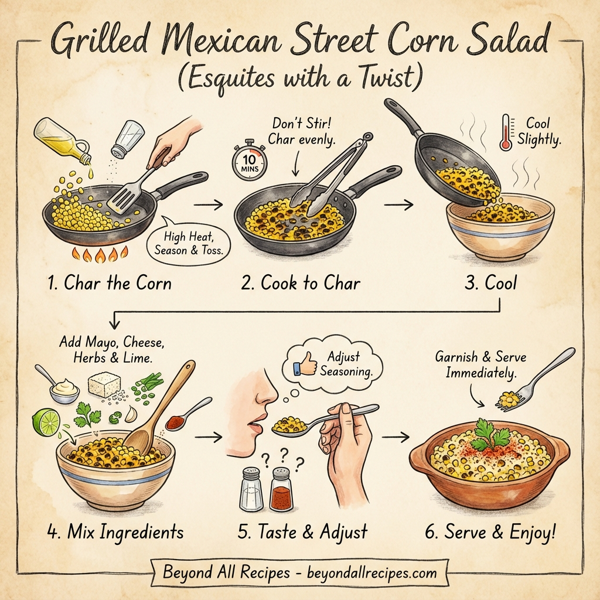 Grilled Mexican Street Corn Salad (Esquites with a Twist) instructions