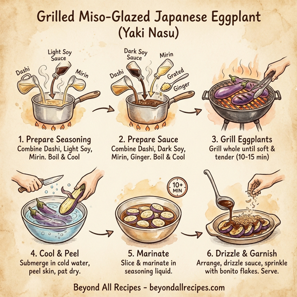 Grilled Miso-Glazed Japanese Eggplant instructions