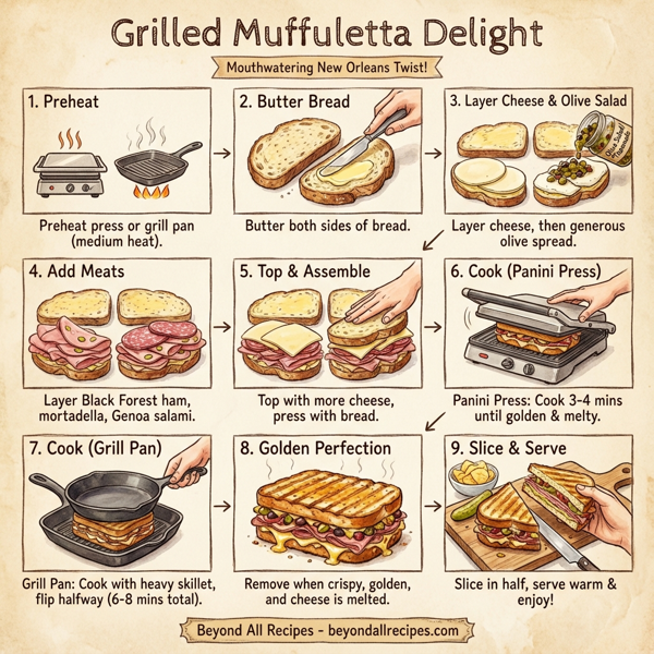 Grilled Muffuletta Delight instructions