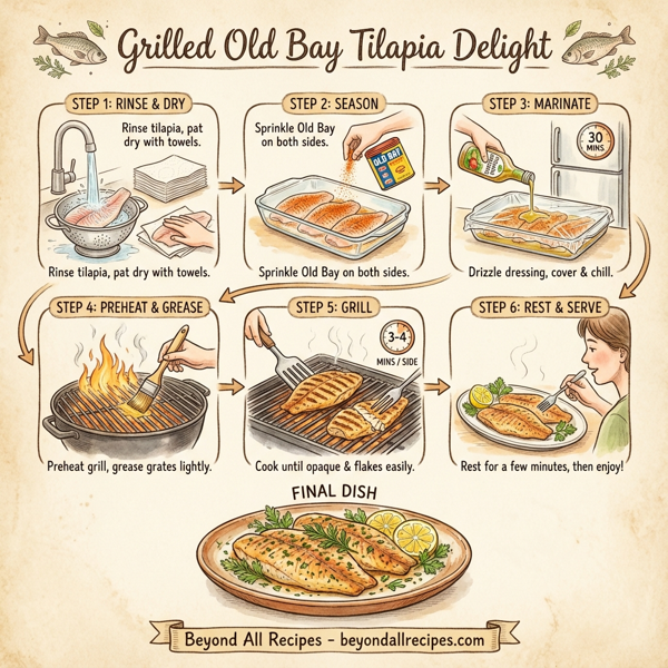 Grilled Old Bay Tilapia Delight instructions
