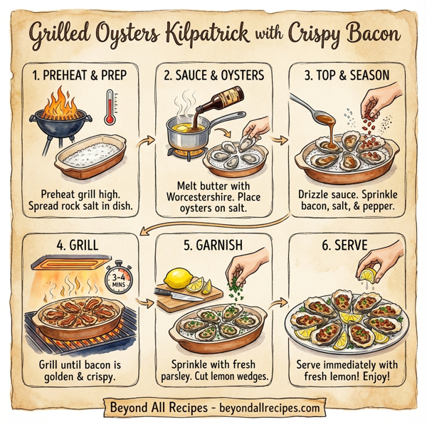 Grilled Oysters Kilpatrick with Crispy Bacon instructions