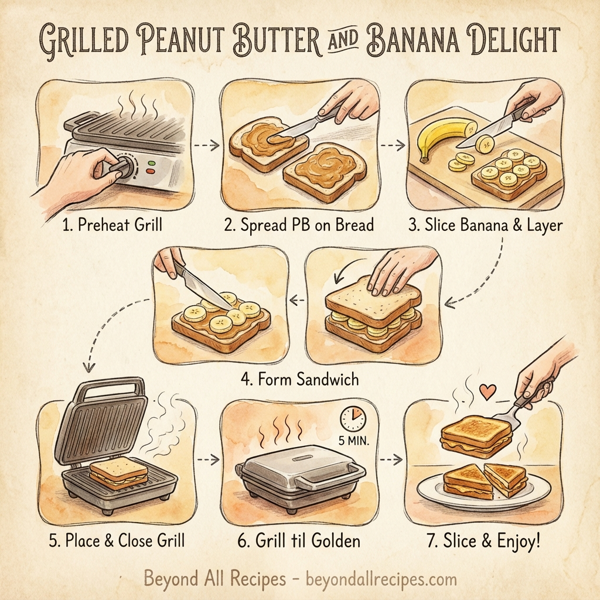 Grilled Peanut Butter and Banana Delight instructions