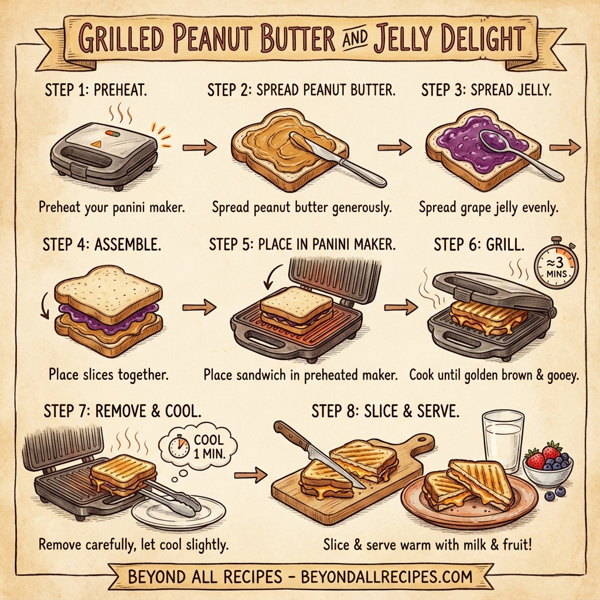 Grilled Peanut Butter and Jelly Delight instructions
