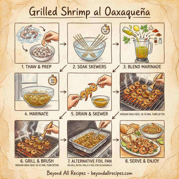 Grilled Shrimp al Oaxaqueña instructions