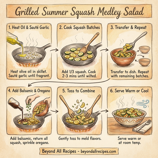 Grilled Summer Squash Medley Salad instructions