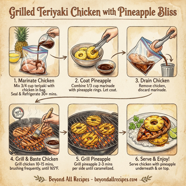 Grilled Teriyaki Chicken with Pineapple Bliss instructions
