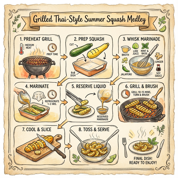 Grilled Thai-Style Summer Squash Medley instructions