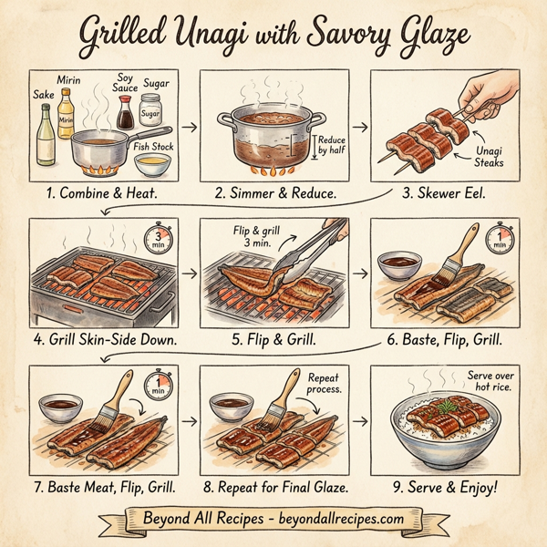Grilled Unagi with Savory Glaze instructions