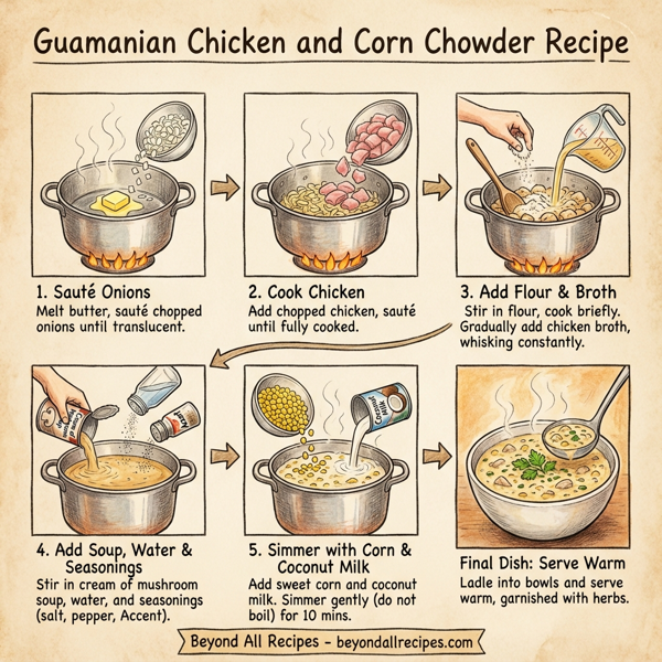 Guamanian Chicken and Corn Chowder instructions